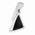14k White Gold Onyx Slide Pendant, Pendants for Necklace