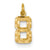 14ky Casted Small Diamond Cut Number 8 Charm hide-image