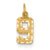 14ky Casted Small Diamond Cut Number 9 Charm hide-image