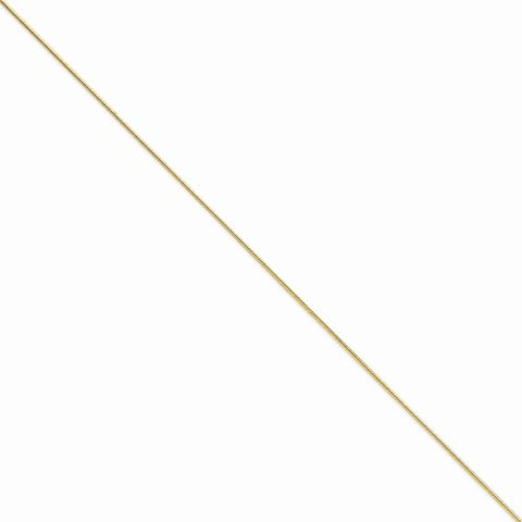 14K Yellow Gold Round Snake Chain Bracelet