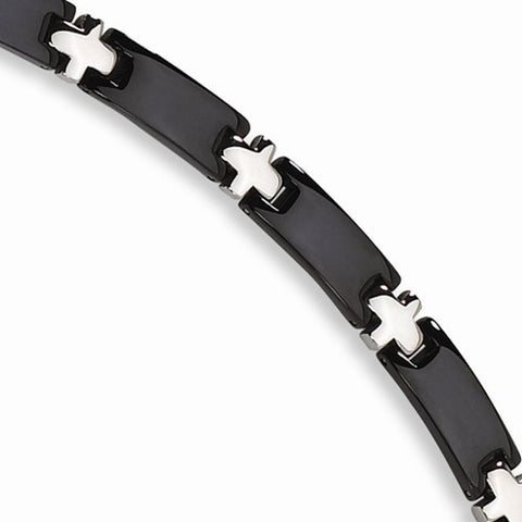 Stainless Steel Black-Plated Bracelet