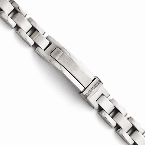 Stainless Steel Brushed & Polished with Czs Bracelet