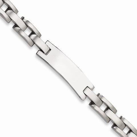 Stainless Steel Brushed and Polished Id Bracelet