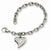 Stainless Steel Cz Heart Charm