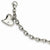 Stainless Steel Cz Heart Charm