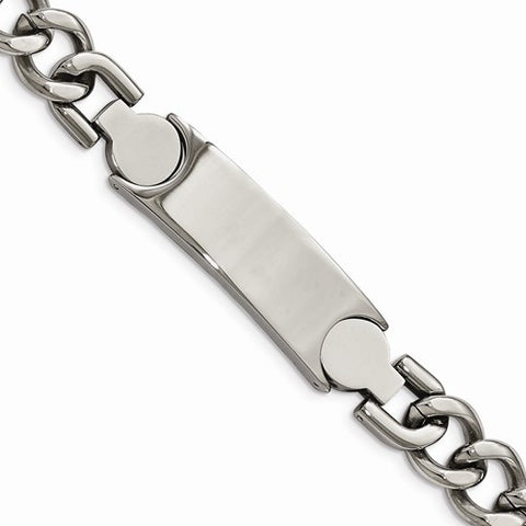 Stainless Steel High Polished Id Bracelet