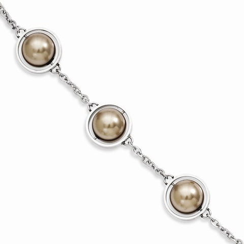 Stainless Steel Champagne Beads Bracelet
