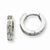 Stainle Steel CZ Hinged Hoop Earrings