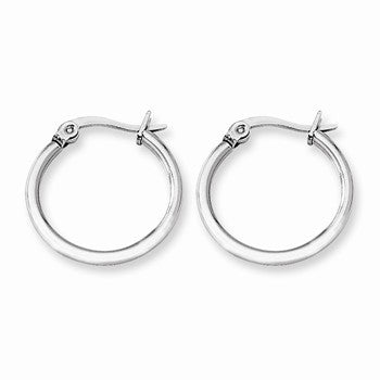 Stainle Steel 19.50mm Diameter Hoop Earrings
