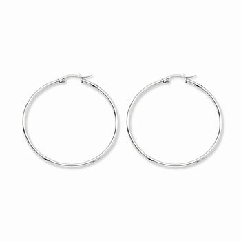 Stainle Steel 48mm Diameter Hoop Earrings