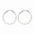 Stainle Steel 34mm Diameter Hoop Earrings