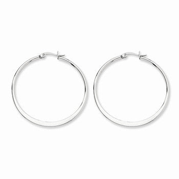 Stainle Steel 43mm Diameter Hoop Earrings