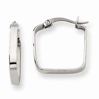 Stainle Steel 20mm Square Hoop Earrings