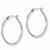 Stainle Steel 25mm Diameter Oval Hoop Earrings