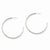 Stainle Steel 44mm Diameter J Hoop Post Earrings
