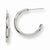 Stainle Steel 19mm Diameter J Hoop Post Earrings