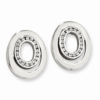 Stainle Steel CZ Earrings