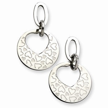 Stainle Steel Heart Earrings