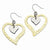 Stainle Steel Gold IPG-plated Heart Earrings