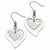 Stainle Steel Heart Dangle Earrings