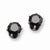 Stainle Steel 6mm Black CZ Stud Earrings