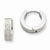 Stainle Steel Greek Key Hinged Hoop Earrings
