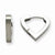 Stainle Steel Hinged Heart Hoop Earrings