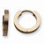 Stainle Steel Chocolate IP plated Hinged Hoop Earrings