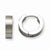 Stainle Steel Brushed Polished Round Hinged Hoop Earrings