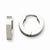 Stainle Steel Polished Hinged Hoop Earrings