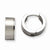 Stainle Steel Brushed Hinged Hoop Earrings