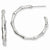 Stainle Steel Polished J Hoop Earrings