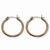Stainle Steel Chocolate IP plated 26mm Hoop Earrings