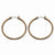Stainle Steel Chocolate IP plated 32mm Hoop Earrings