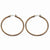 Stainle Steel Chocolate IP plated 40mm Hoop Earrings