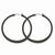 Stainle Steel Black IP plated 43mm Hoop Earrings
