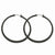 Stainle Steel Black IP plated 55mm Hoop Earrings