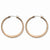 Stainle Steel Chocolate IP plated 34mm Hoop Earrings