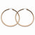 Stainle Steel Chocolate IP-plated 52mm Hoop Earrings