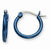 Stainle Steel Blue IP plated 15.5mm Hoop Earrings