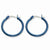 Stainle Steel Blue IP plated 26mm Hoop Earrings