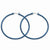 Stainle Steel Blue IP plated 49.5mm Hoop Earrings