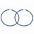 Stainle Steel Blue IP plated 61mm Hoop Earrings