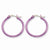 Stainle Steel Pink IP plated 26mm Hoop Earrings
