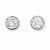 Stainle Steel Clear Crystal Post Earrings