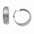 Stainle Steel Textured Hoop Earrings