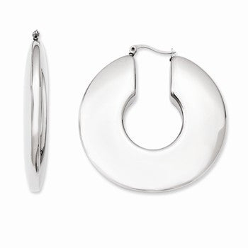 Stainle Steel Hollow Hoop Earrings