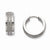 Stainle Steel Polished Laser Cut Hinged Hoop Earrings