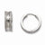 Stainle Steel Polished Laser Cut Hinged Hoop Earrings