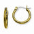 Stainle Steel Gold IP plated 15.5mm Hoop Earrings